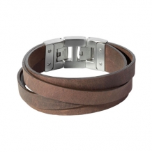 Dacaya armband cross roads bruin