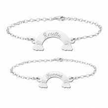 Armbanden set met namen in regenbogen Names4Ever