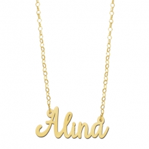 Vergulde naamketting Alina Names4ever