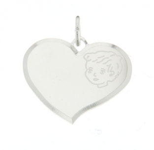 Ketting hanger jongen op hart