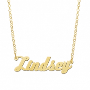 Vergulde naamketting Lindsey Names4ever